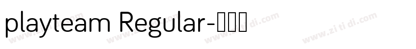 playteam Regular字体转换